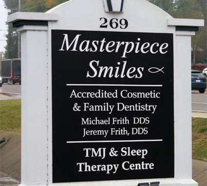Masterpiece Smiles, Accredited Cosmetic and Family Dentistry. Michael Frith DDS. Jeremy Frith, DDS. TMJ and sleep therapy centre